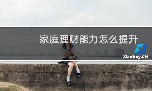 家庭理财能力怎么提升