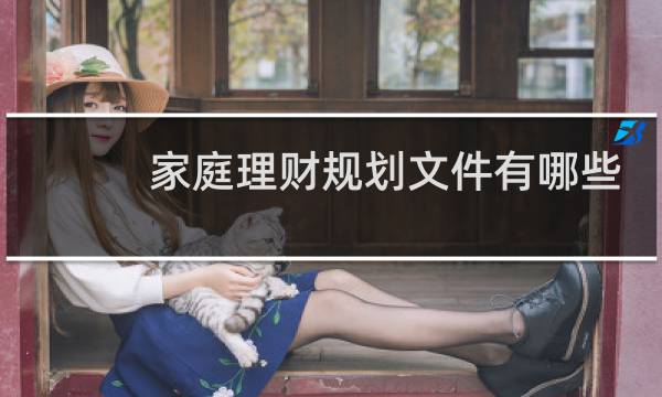 家庭理财规划文件有哪些