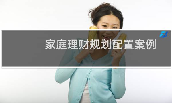 家庭理财规划配置案例