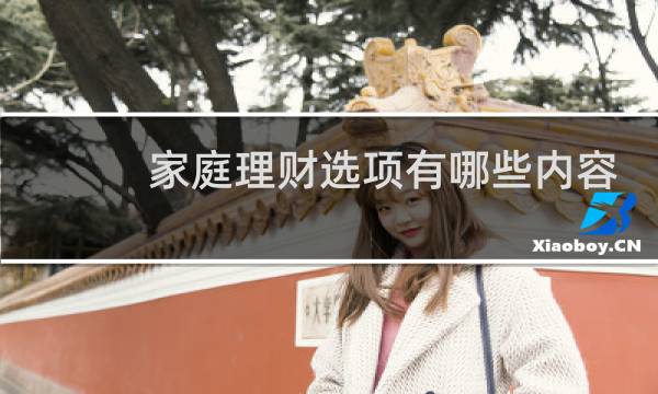 家庭理财选项有哪些内容