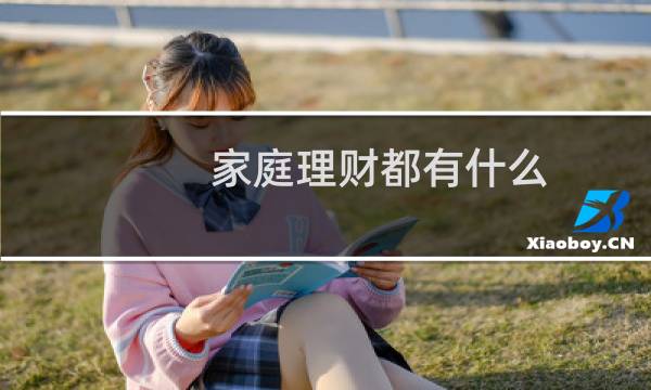 家庭理财都有什么