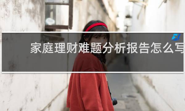 家庭理财难题分析报告怎么写