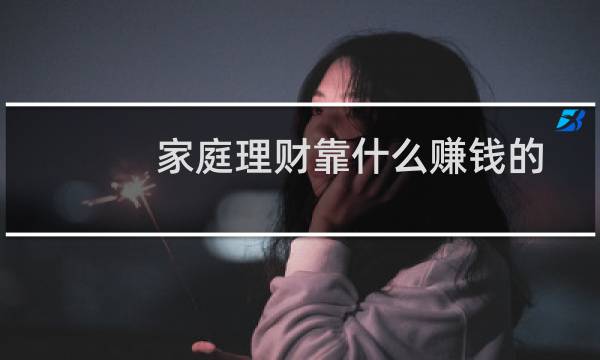 家庭理财靠什么赚钱的