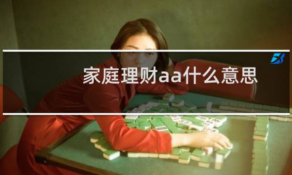 家庭理财aa什么意思