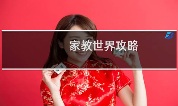 家教世界攻略