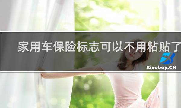 家用车保险标志可以不用粘贴了吗