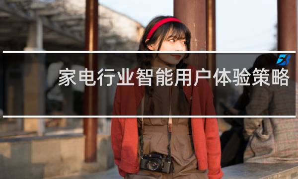 家電行業智能用戶體驗策略