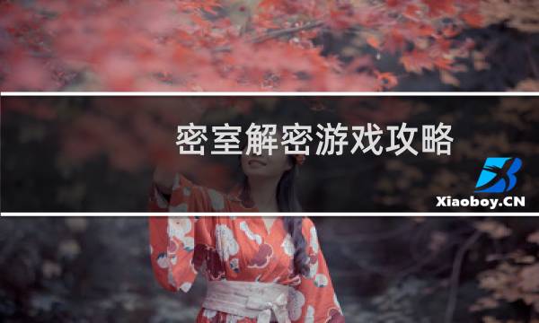 密室解密游戏攻略