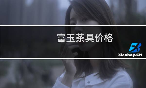 富玉茶具价格