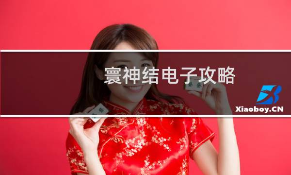 寰神结电子攻略