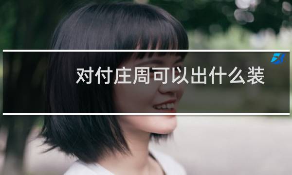 对付庄周可以出什么装