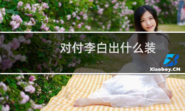 对付李白出什么装