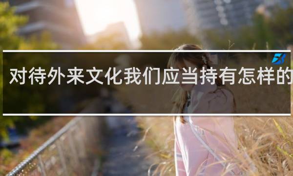 对待外来文化我们应当持有怎样的态度