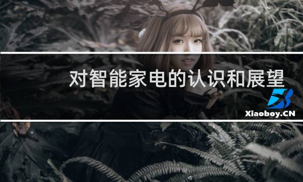 对智能家电的认识和展望
