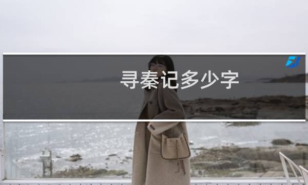 寻秦记多少字