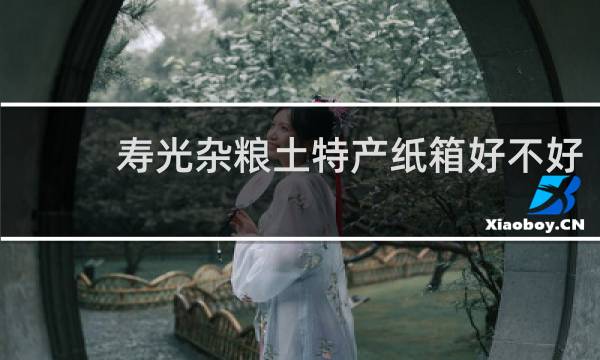 寿光杂粮土特产纸箱好不好