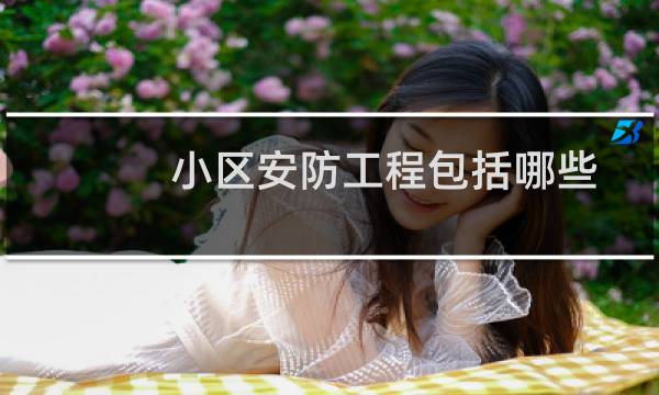 小区安防工程包括哪些