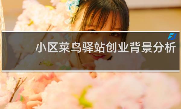 小区菜鸟驿站创业背景分析