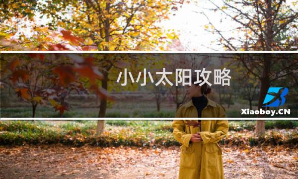 小小太阳攻略