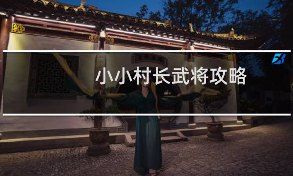 小小村长武将攻略