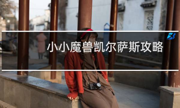 小小魔兽凯尔萨斯攻略