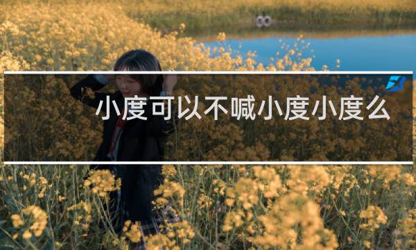 小度可以不喊小度小度么