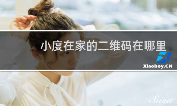 小度在家的二维码在哪里