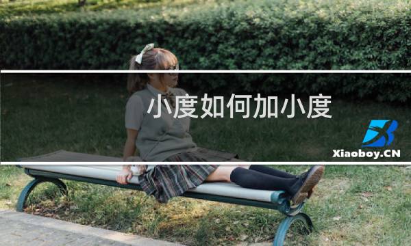 小度如何加小度