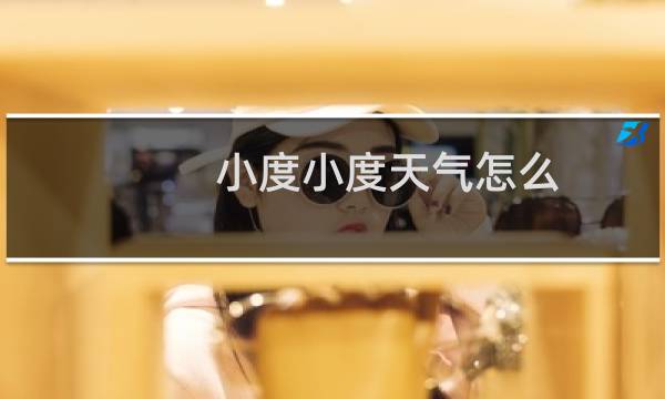 小度小度天气怎么