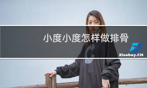 小度小度怎样做排骨