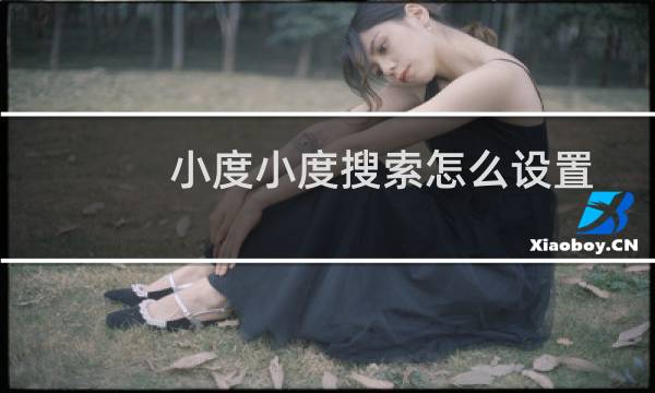 小度小度搜索怎么设置