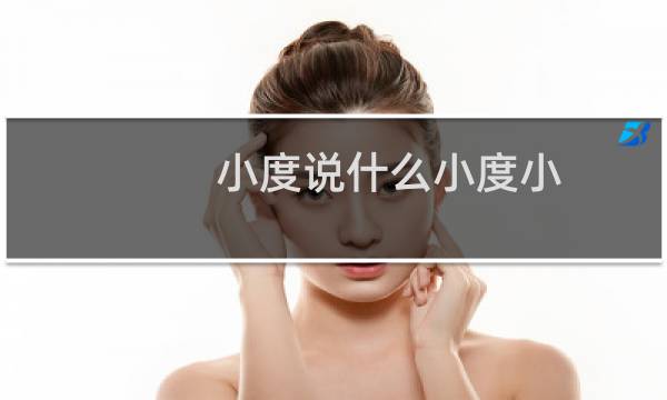 小度说什么小度小
