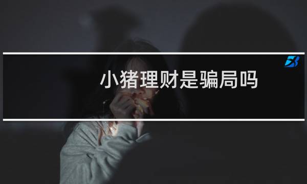 小猪理财是骗局吗