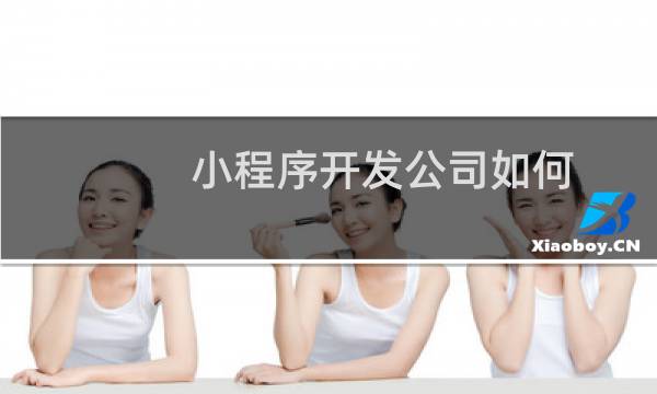 小程序开发公司如何