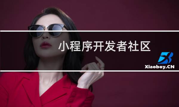小程序开发者社区