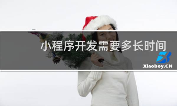 小程序开发需要多长时间