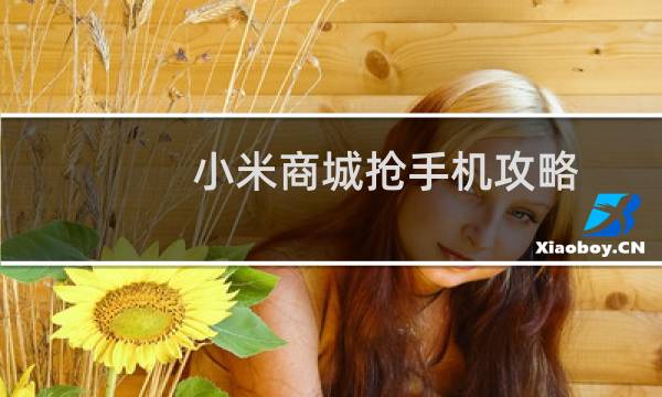 小米商城抢手机攻略