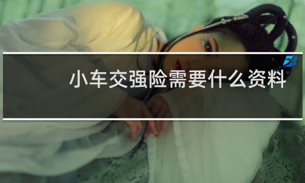 小车交强险需要什么资料
