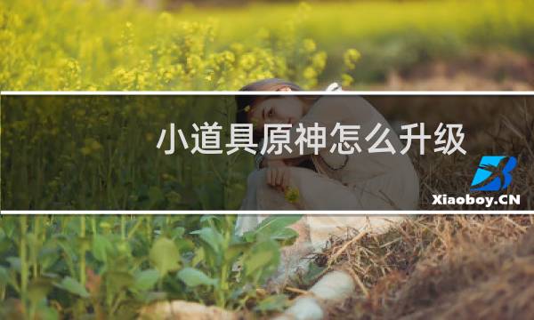 小道具原神怎么升级