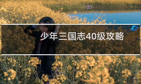 少年三国志40级攻略