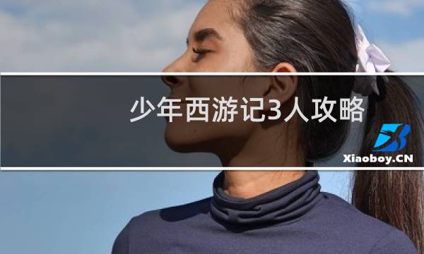 少年西游记3人攻略