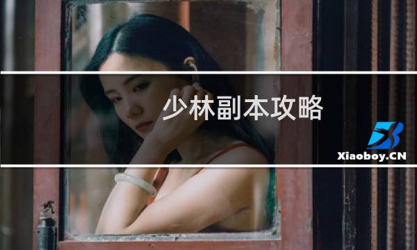少林副本攻略