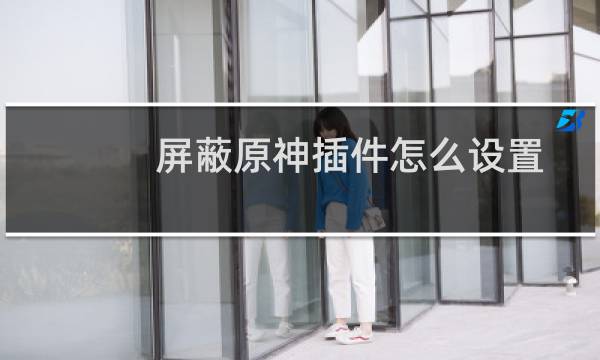 屏蔽原神插件怎么设置