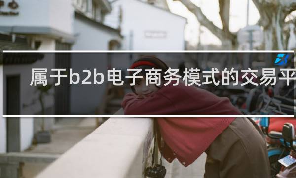属于b2b电子商务模式的交易平台