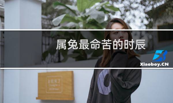 属兔最命苦的时辰