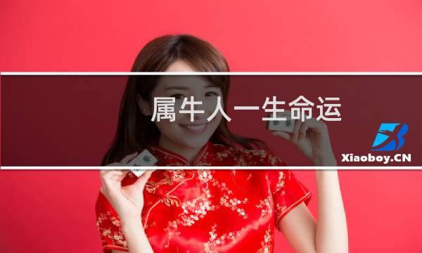 属牛人一生命运