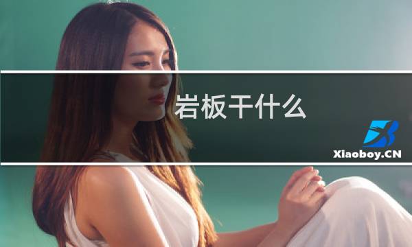 岩板干什么