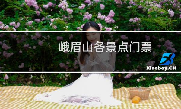峨眉山各景點門票