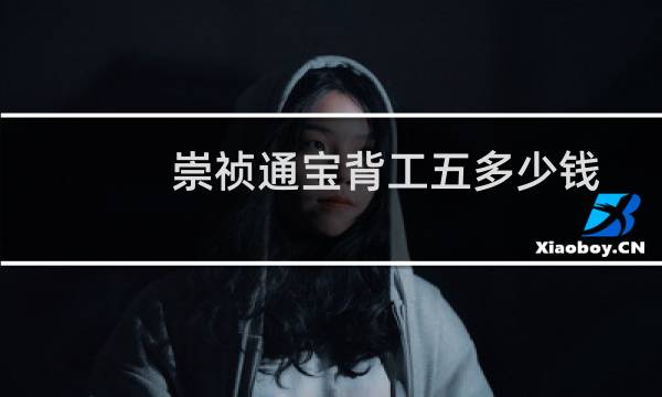 崇祯通宝背工五多少钱