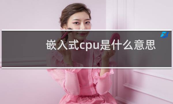 嵌入式cpu是什么意思
